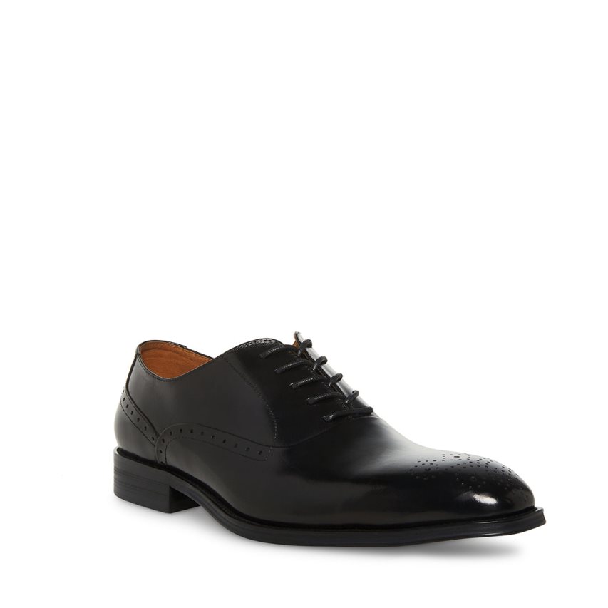 Zapatos Derby Steve Madden Zate Cuero Hombre Negras | ES XD3426